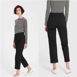 Everlane | Cropped Straight Regular Jeans | Black | Size 0 (27” waist)
